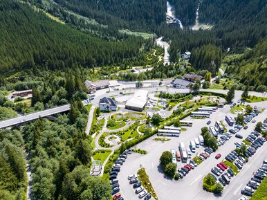 Krimml Worlds of Water aerial view of the waterfalls | © wasserwelten.at/Michael Stabentheiner