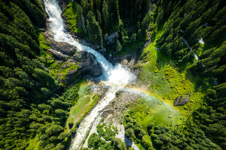 Krimml Worlds of Water, view of the Krimml Waterfalls | © wasserwelten.at/Michael Stabentheiner