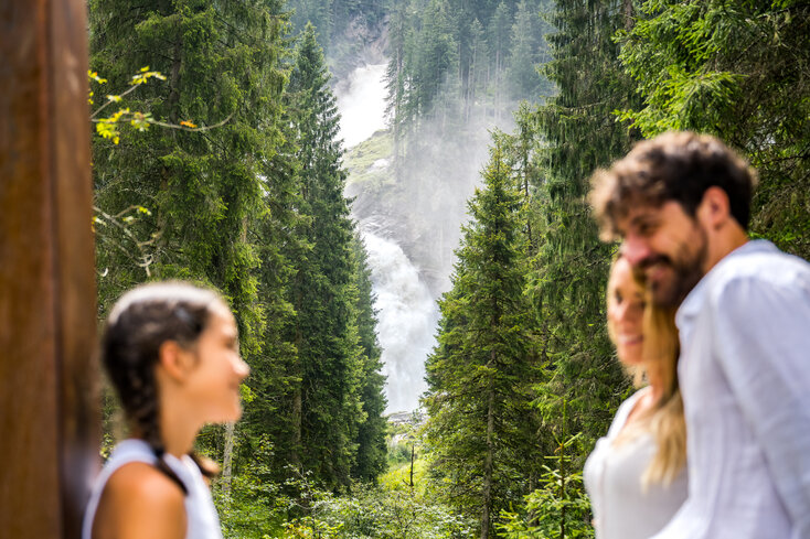 Krimml Worlds of Water, view of the Krimml Waterfalls | © wasserwelten.at/Michael Stabentheiner