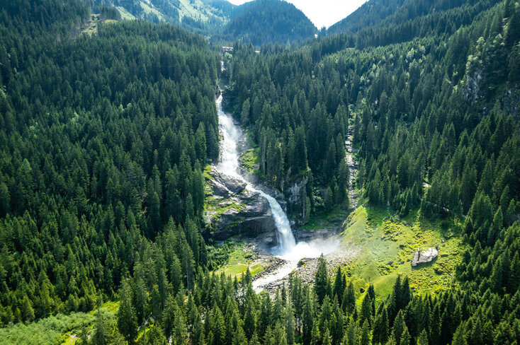 Krimml Worlds of Water, view of the Krimml Waterfalls | © wasserwelten.at/Michael Stabentheiner