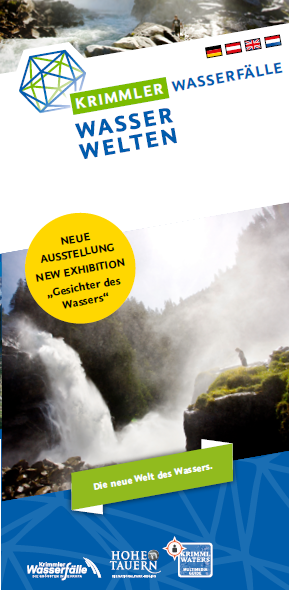 Folder WasserWelten, Titelseite | © wasserwelten.at